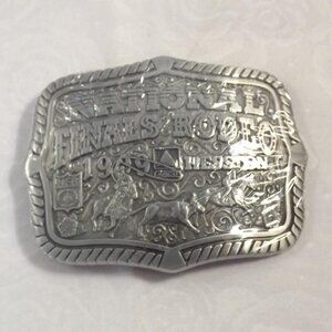 National Finals Rodeo 1999 Hesston Commemorative Series Limited NOS Belt Buckle